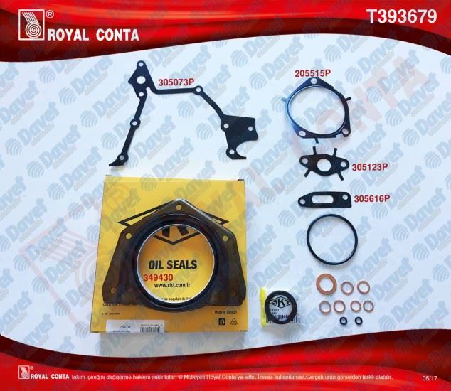 ROYAL T393679 Alt Takim Conta Skt Keceli Doblo Punto 1.9d